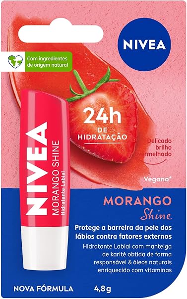 Hidratante Labial Morango Shine NIVEA