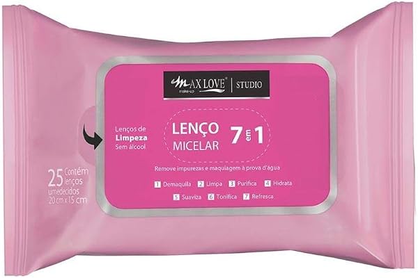 Lenço Micelar 7 Em 1 Max Love