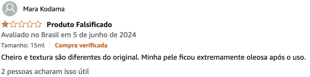review negativo
